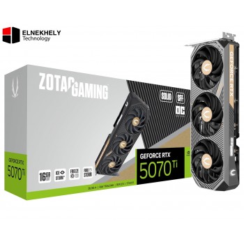ZOTAC GAMING GeForce RTX 5070 Ti Solid SFF OC – 16GB GDDR7, DLSS 4, 256-bit, 28 Gbps, PCIe 5.0, IceStorm 2.0 Cooling – Compact High-Performance Gaming GPU (ZT-B50710J3-10P)