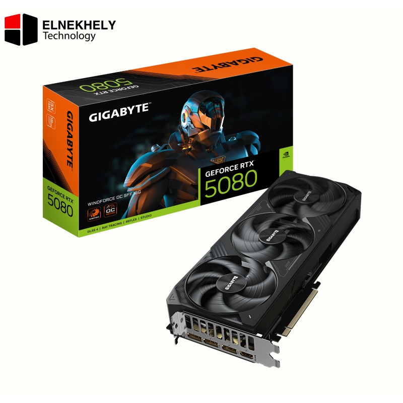 GIGABYTE GeForce RTX 5080 WINDFORCE OC SFF 16G Graphics Card (GDDR7 / DLSS 4 / PCI-E 5.0)