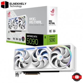 ASUS ROG Astral GeForce RTX 5090 White OC Edition 32GB GDDR7 Graphics Card – PCIe 5.0, Ray Tracing, DLSS 3.5, 8K Gaming GPU