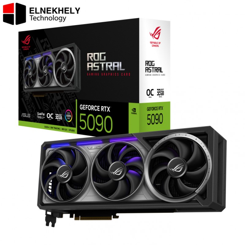 ASUS ROG Astral GeForce RTX 5090 32GB GDDR7 OC Edition Motherboard - Quad-Fan, PCIe 5.0 ASUS ROG Astral GeForce RTX 5090 32GB GDDR7 OC Edition Motherboard - Quad-Fan, PCIe 5.0