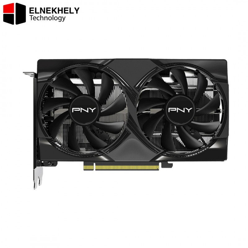 PNY GeForce RTX 5060 8GB Overclocked Dual Fan Gaming Graphics Card – GDDR7 Memory, DLSS 4, Ray Tracing, AI Acceleration, Overclocked Performance, Dual Fan Cooling GPU