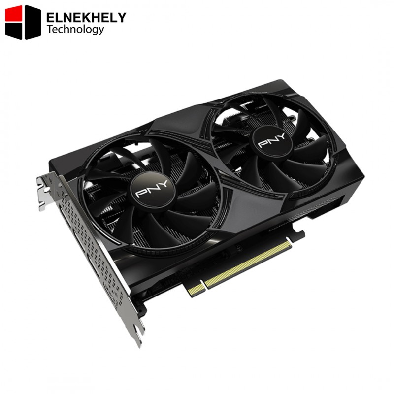 PNY GeForce RTX 5060 8GB Overclocked Dual Fan Gaming Graphics Card – GDDR7 Memory, DLSS 4, Ray Tracing, AI Acceleration, Overclocked Performance, Dual Fan Cooling GPU