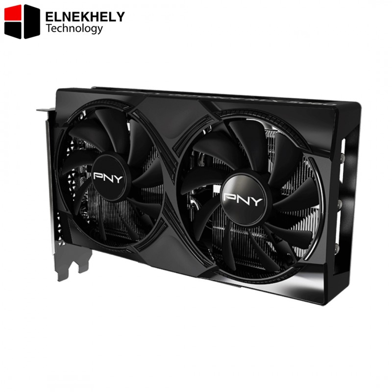 PNY GeForce RTX 5060 8GB Overclocked Dual Fan Gaming Graphics Card – GDDR7 Memory, DLSS 4, Ray Tracing, AI Acceleration, Overclocked Performance, Dual Fan Cooling GPU