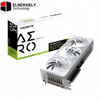 GIGABYTE GeForce RTX 5070 Ti AERO OC 16GB GDDR7 Graphics Card – NVIDIA Blackwell GPU, 256-bit, 2542MHz Boost Clock, WINDFORCE Cooling, 4K/8K Gaming, Ray Tracing, DLSS 3.5, PCIe 5.0 – GV-N507TAERO-OC-16GD