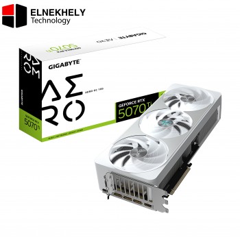 GIGABYTE GeForce RTX 5070 Ti AERO OC 16GB GDDR7 Graphics Card – NVIDIA Blackwell GPU, 256-bit, 2542MHz Boost Clock, WINDFORCE Cooling, 4K/8K Gaming, Ray Tracing, DLSS 3.5, PCIe 5.0 – GV-N507TAERO-OC-16GD