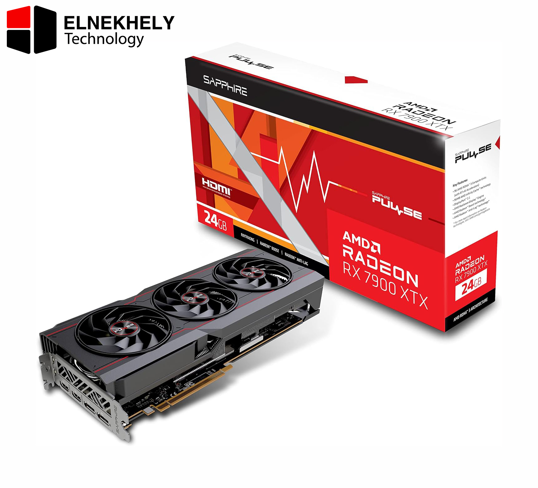 Sapphire Pulse AMD Radeon RX 7900 XTX Gaming Graphics Card with 