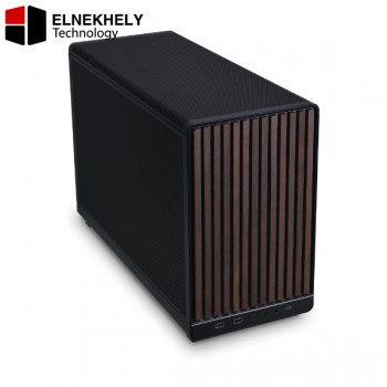Lian Li DAN A3-MATX Wooden Black – Compact Micro Tower Gaming Case | M-ATX/ITX Support | 415mm GPU | 360mm Radiator | ATX/SFX PSU Compatible