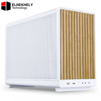 Lian Li A3-mATX White Wood Edition – Micro Tower Case, 26.3L, Steel Mesh, M-ATX/ITX, 415mm GPU, 360mm Radiator, ATX/SFX PSU Support, DAN Cases Design
