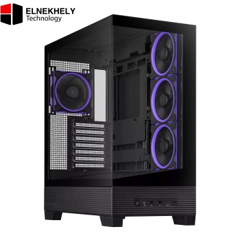 ASUS A31 PLUS ATX Mid Tower Case – Tempered Glass Front & Side, 4x ARGB Fans, USB 3.2 Gen2x2 Type-C, Supports 360mm Radiator