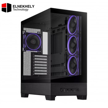 ASUS A31 PLUS ATX Mid Tower Case – Tempered Glass Front & Side, 4x ARGB Fans, USB 3.2 Gen2x2 Type-C, Supports 360mm Radiator