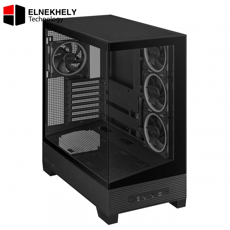 ASUS A31 PLUS ATX Mid Tower Case – Tempered Glass Front & Side, 4x ARGB Fans, USB 3.2 Gen2x2 Type-C, Supports 360mm Radiator ASUS A31 PLUS ATX Mid Tower Case – Tempered Glass Front & Side, 4x ARGB Fans, USB 3.2 Gen2x2 Type-C, Supports 360mm Radiator