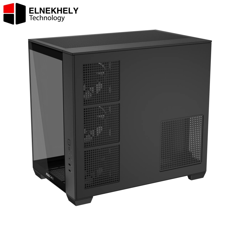 ASUS A32 PLUS Mid Tower ATX Case – Black, Dual-Chamber Design, Panoramic Tempered Glass, 4× Pre-Installed ARGB Fans, Supports 360mm Radiators & 420mm GPUs, USB Type-C Front I/O ASUS A32 PLUS Mid Tower ATX Case – Black, Dual-Chamber Design, Panoramic Tempered Glass, 4× Pre-Installed ARGB Fans, Supports 360mm Radiators & 420mm GPUs, USB Type-C Front I/O