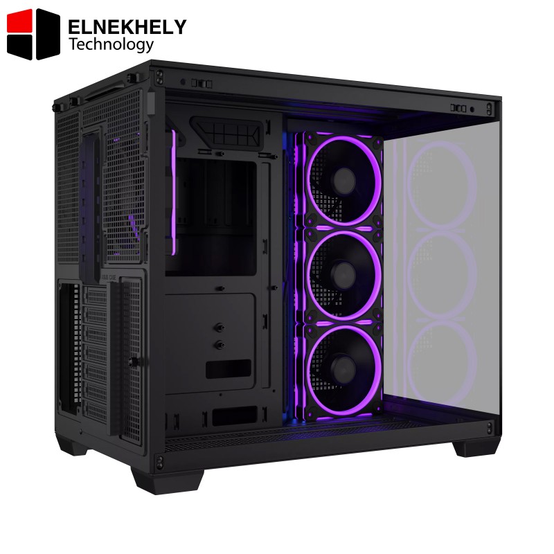 ASUS A32 PLUS Mid Tower ATX Case – Black, Dual-Chamber Design, Panoramic Tempered Glass, 4× Pre-Installed ARGB Fans, Supports 360mm Radiators & 420mm GPUs, USB Type-C Front I/O ASUS A32 PLUS Mid Tower ATX Case – Black, Dual-Chamber Design, Panoramic Tempered Glass, 4× Pre-Installed ARGB Fans, Supports 360mm Radiators & 420mm GPUs, USB Type-C Front I/O
