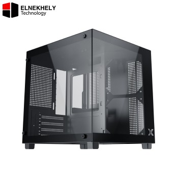 Xigmatek Aqua M Nano II Micro-ATX Case – Supports 155mm CPU Coolers, 290mm GPUs, 240mm Radiator, 7 Fans, ATX PSU, Dual Tempered Glass, USB 3.0