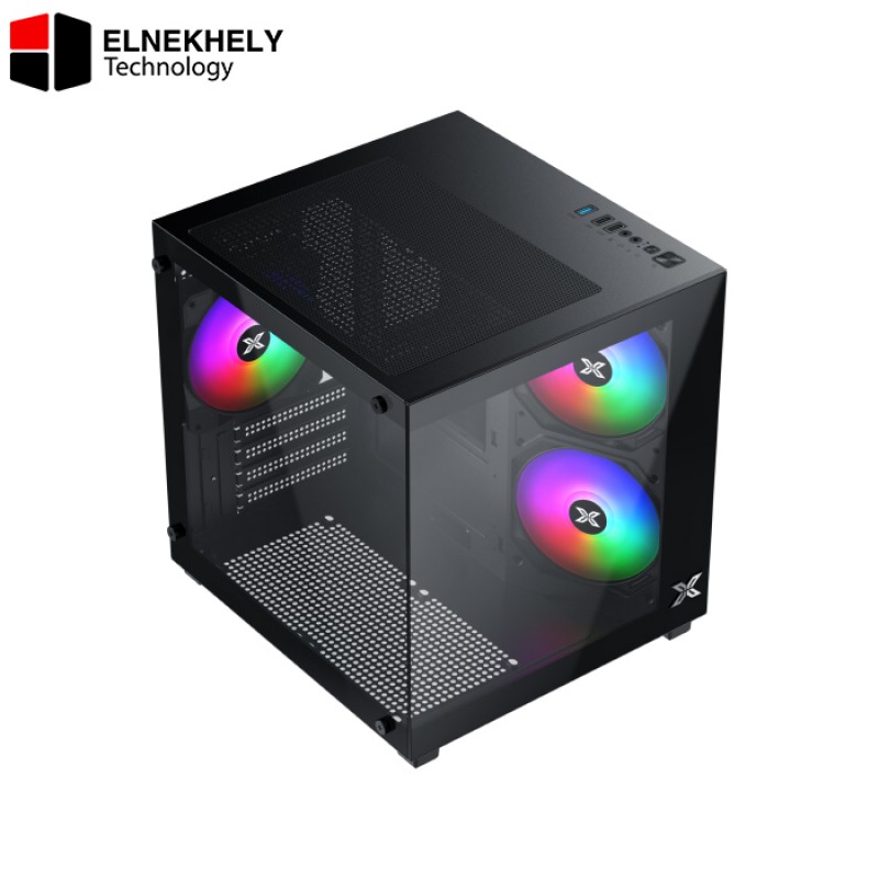 Xigmatek Aqua M Nano II Micro-ATX Case – Supports 155mm CPU Coolers, 290mm GPUs, 240mm Radiator, 7 Fans, ATX PSU, Dual Tempered Glass, USB 3.0 Xigmatek Aqua M Nano II Micro-ATX Case – Supports 155mm CPU Coolers, 290mm GPUs, 240mm Radiator, 7 Fans, ATX PSU, Dual Tempered Glass, USB 3.0