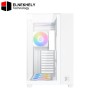 Xigmatek Aqua Arctic Type-C ARGB Mid Tower Case – White Edition, Tempered Glass Side Panel, USB-C Front I/O, 4 ARGB Fans, ATX Support, High Airflow Design