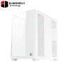 Xigmatek Aqua Arctic Type-C ARGB Mid Tower Case – White Edition, Tempered Glass Side Panel, USB-C Front I/O, 4 ARGB Fans, ATX Support, High Airflow Design
