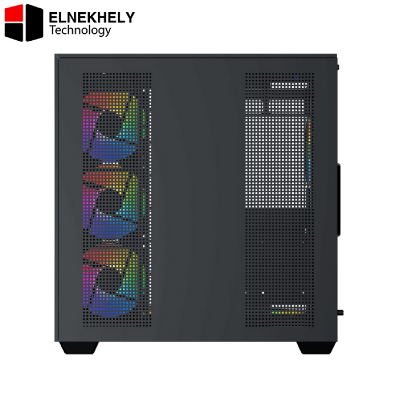 Xigmatek Aqua V Type-C ARGB Black Mid Tower Case – Tempered Glass, Front USB-C, 4 Pre-Installed ARGB Fans, ATX Support, High Airflow Gaming Case Xigmatek Aqua V Type-C ARGB Black Mid Tower Case – Tempered Glass, Front USB-C, 4 Pre-Installed ARGB Fans, ATX Support, High Airflow Gaming Case