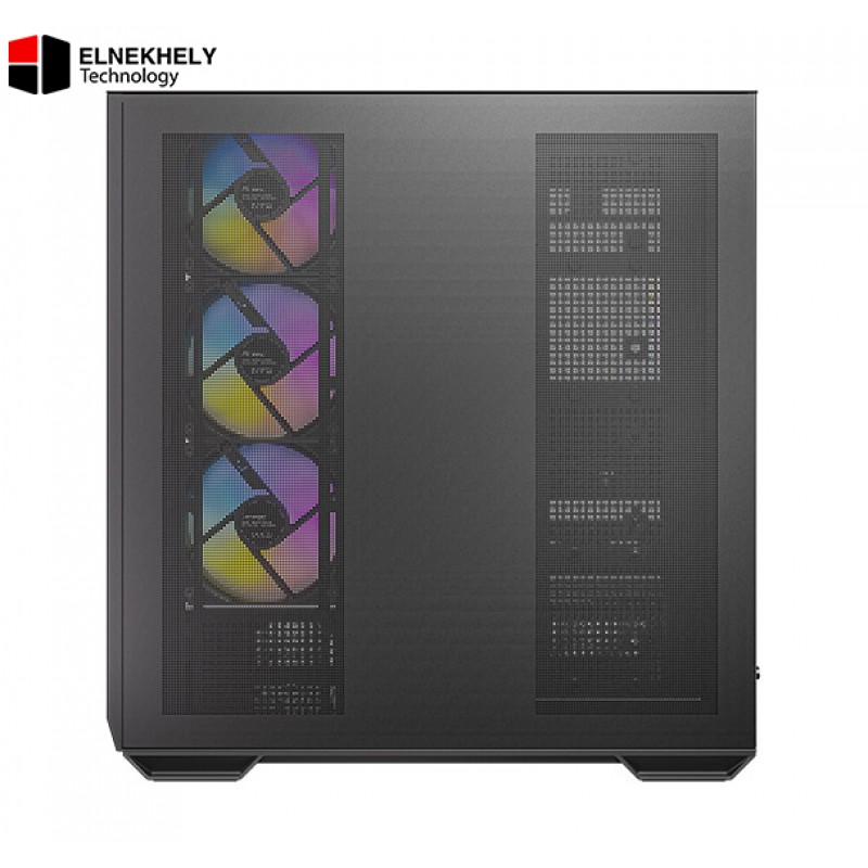 Antec C7 ARGB White Mid-Tower E-ATX PC Case – 4×120mm ARGB PWM Fans Included, Vertical GPU Cooling, USB-C 10Gbps, Seamless Tempered Glass Front & Side Panels, 360mm Radiator Support