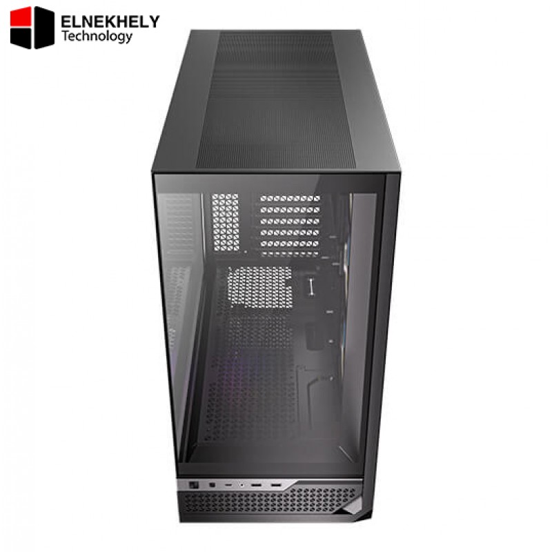 Antec C7 ARGB White Mid-Tower E-ATX PC Case – 4×120mm ARGB PWM Fans Included, Vertical GPU Cooling, USB-C 10Gbps, Seamless Tempered Glass Front & Side Panels, 360mm Radiator Support
