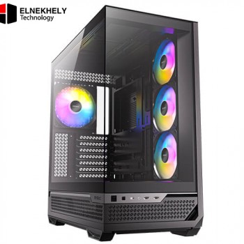 Antec C7 ARGB White Mid-Tower E-ATX PC Case – 4×120mm ARGB PWM Fans Included, Vertical GPU Cooling, USB-C 10Gbps, Seamless Tempered Glass Front & Side Panels, 360mm Radiator Support