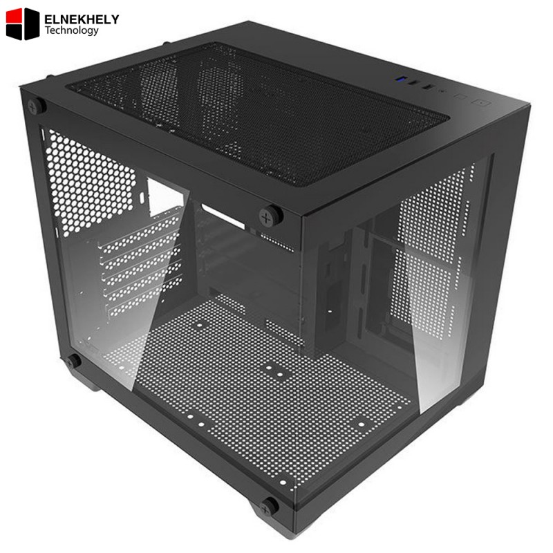 DarkFlash D275M M-ATX Case 325mm GPU Support, 240mm AIO & Tempered Glass