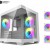DarkFlash D275M White ARGB Gaming Case – Mid Tower with 3 ARGB Fans