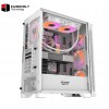 DarkFlash DK361 Computer Case (White) – 4 Pre-Installed Fans, High Airflow Design, Tempered Glass Side Panel, Optimized Cooling Support