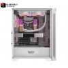 DarkFlash DK361 Computer Case (White) – 4 Pre-Installed Fans, High Airflow Design, Tempered Glass Side Panel, Optimized Cooling Support
