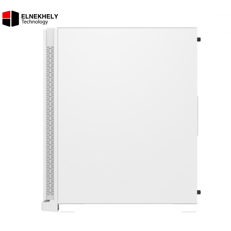 DarkFlash DK361 Computer Case (White) – 4 Pre-Installed Fans, High Airflow Design, Tempered Glass Side Panel, Optimized Cooling Support