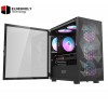DarkFlash DLM21 Mesh Black mATX PC Case – High Airflow Mesh Front Panel, Tempered Glass Side, Support for 240mm Radiator, Multiple Fan Support, Compact Micro-ATX Design