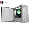 DarkFlash DLM21 Mesh mATX PC Case – High Airflow Mesh Front Panel, Tempered Glass Side, Support for 240mm Radiator, Multiple Fan Support, Compact Micro-ATX Design