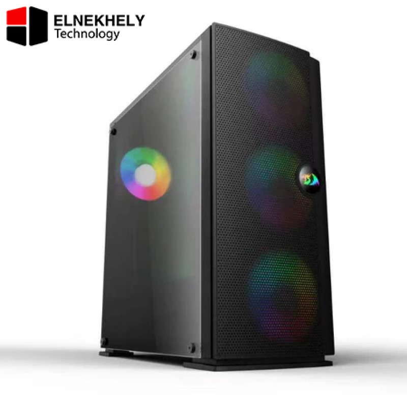 REDRAGON TOPSPIN GC651 GAMING CASE 4-F RGB + PSU 600W Mid Tower Case REDRAGON TOPSPIN GC651 GAMING CASE 4-F RGB + PSU 600W Mid Tower Case