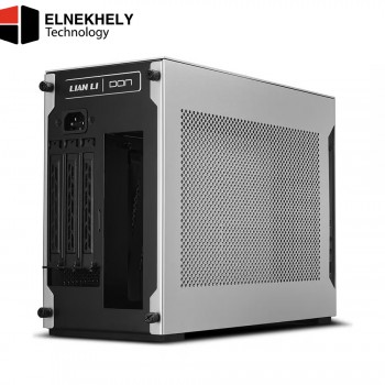 Lian Li A4-H2O Slver 11L Mini-ITX Small Form Factor Case – Aluminum Chassis, Triple-Slot GPU Support, 240mm AIO, PCIe 4.0 Riser, SFX/SFX-L PSU Compatible