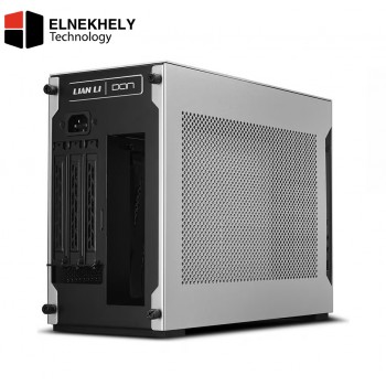 Lian Li A4-H2O Slver 11L Mini-ITX Small Form Factor Case – Aluminum Chassis, Triple-Slot GPU Support, 240mm AIO, PCIe 4.0 Riser, SFX/SFX-L PSU Compatible