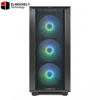 Lian Li LANCOOL III Black Mid Tower Gaming Case – Tempered Glass, ARGB Fans, E-ATX Support, USB Type-C, High AirfloW