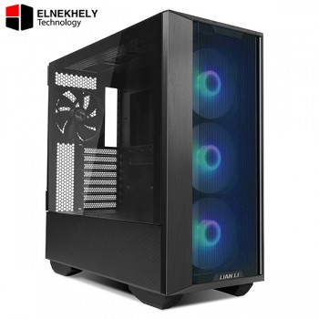 Lian Li LANCOOL III Black Mid Tower Gaming Case – Tempered Glass, ARGB Fans, E-ATX Support, USB Type-C, High AirfloW