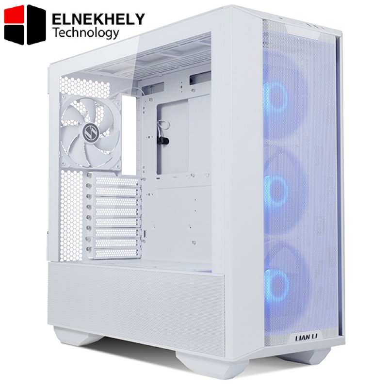 Lian Li LANCOOL III White Mid Tower Gaming Case – Tempered Glass, ARGB Fans, E-ATX Support, USB Type-C, High AirfloW Lian Li LANCOOL III White Mid Tower Gaming Case – Tempered Glass, ARGB Fans, E-ATX Support, USB Type-C, High AirfloW