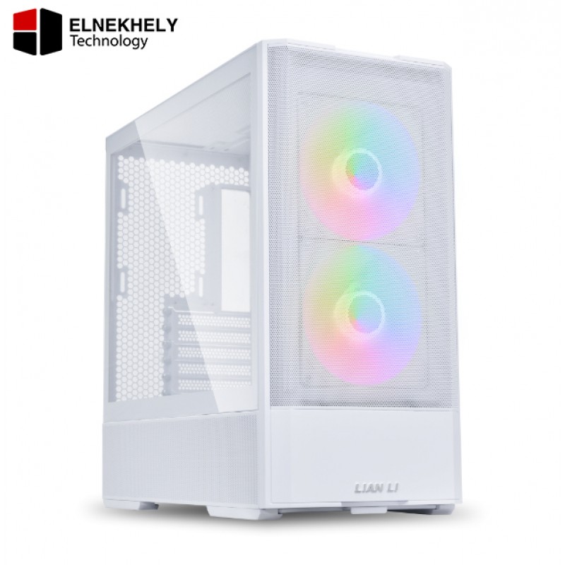 Lian Li LANCOOL 207 Mid Tower Case – White, 2x 140mm & 2x 120mm Pre-Installed Fans, Supports 360mm Radiator, 8 Fan Slots, Steel Frame & 4mm Tempered Glass Lian Li LANCOOL 207 Mid Tower Case – White, 2x 140mm & 2x 120mm Pre-Installed Fans, Supports 360mm Radiator, 8 Fan Slots, Steel Frame & 4mm Tempered Glass