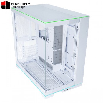 Lian Li O11 Dynamic EVO Black RGB Mid Tower Case – O11DERGBW– ATX, Tempered Glass, White