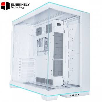 Lian Li O11 Dynamic EVO Black RGB Mid Tower Case – O11DERGBW– ATX, Tempered Glass, White