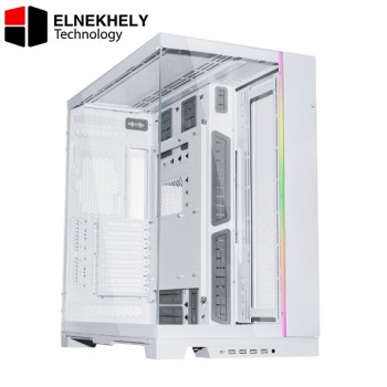 Lian Li O11 Dynamic EVO XL – Full Tower Case with E-ATX Support, Tempered Glass, and High Airflow Design (White)