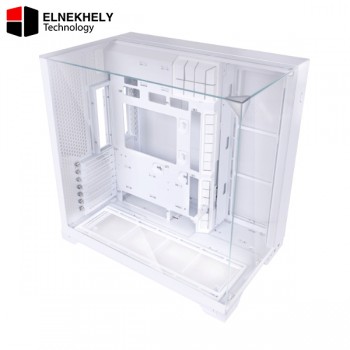 Lian Li O11 VISION COMPACT Mid Tower PC Case – Tempered Glass, ATX/E-ATX Support, USB 3.1 Type-C Multiple Radiator & Fan Support (White)