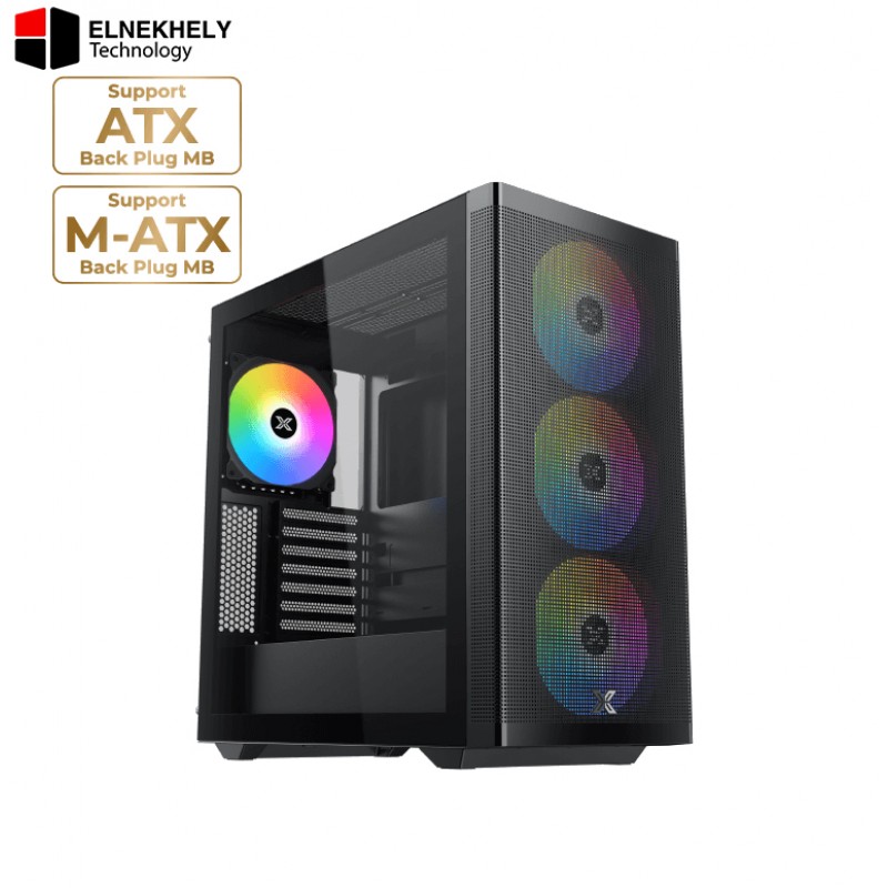 Xigmatek Osiris BTF Super Tower Case + PRIME 750W 80+ Gold PSU – 140mm ARGB Fan, Back-to-Front Design, High-Airflow, Full Modular Power Supply Xigmatek Osiris BTF Super Tower Case + PRIME 750W 80+ Gold PSU – 140mm ARGB Fan, Back-to-Front Design, High-Airflow, Full Modular Power Supply