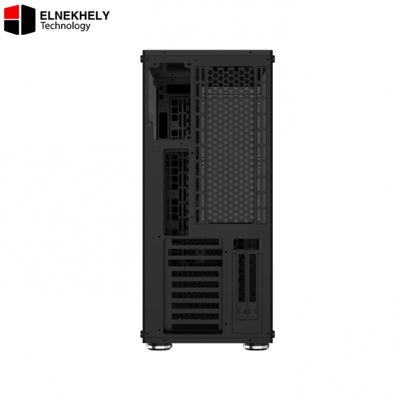 Xigmatek Overtake Super Tower PC Case – 6 Pre-Installed Fans, High Airflow Design, Tempered Glass Panels, Advanced Cooling & Radiator Support