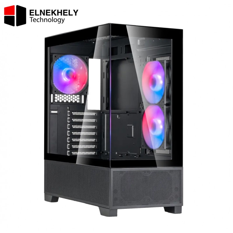 SilverStone Lucid 05 Panoramic ATX Case + Triton 850Rx 80+ Gold PSU Bundle – 270° View, 11 Fan Mounts, 410mm GPU Limit, Black SilverStone Lucid 05 Panoramic ATX Case + Triton 850Rx 80+ Gold PSU Bundle – 270° View, 11 Fan Mounts, 410mm GPU Limit, Black