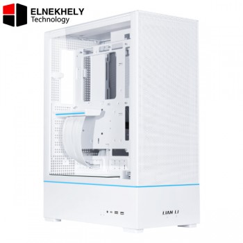 Lian Li SUP01 White Mid-Tower Gaming Case – Tempered Glass, ATX/PCIe 4.0, USB-C, High-Airflow