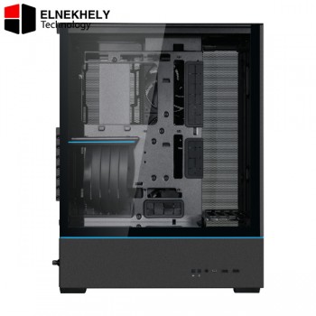 Lian Li SUP01 Black Mid-Tower Gaming Case – Tempered Glass, ATX/PCIe 4.0, USB-C, High-Airflow