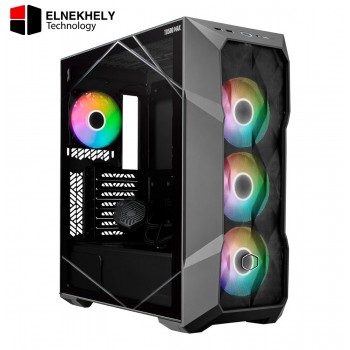 Cooler Master TD500 MAX ATX Mid-Tower Case, Custom Atmos 360 MAX AIO, GX II Gold 850W ATX 3.0 PSU, Mobius 120P ARGB PWM Fan, Type C, Two-Stage Power Connector, Pre-Routed Cable Management