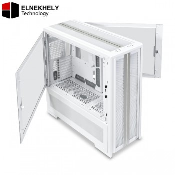 Lian Li V3000 PLUS Full Tower PC Case – Dual System Support, Rotated Layout, EEB/E-ATX Compatible, High Airflow, Tempered Glass Panels – White GGF Edition